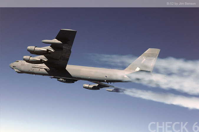 B-52 in Flight - by Jim Benson