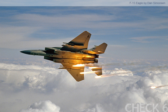 F-15 Eagle Popping Flares